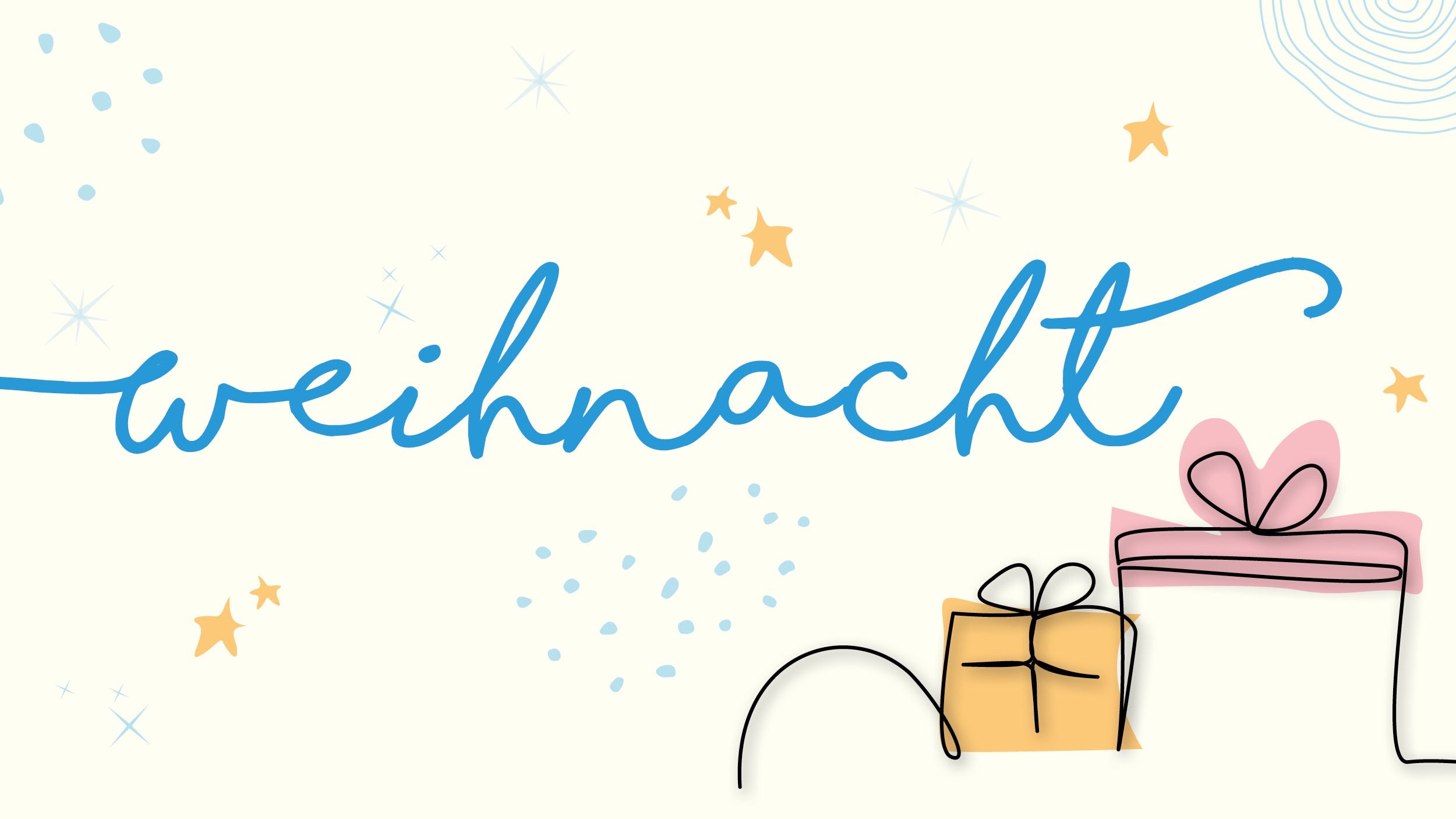 Banner Weihnachten hell